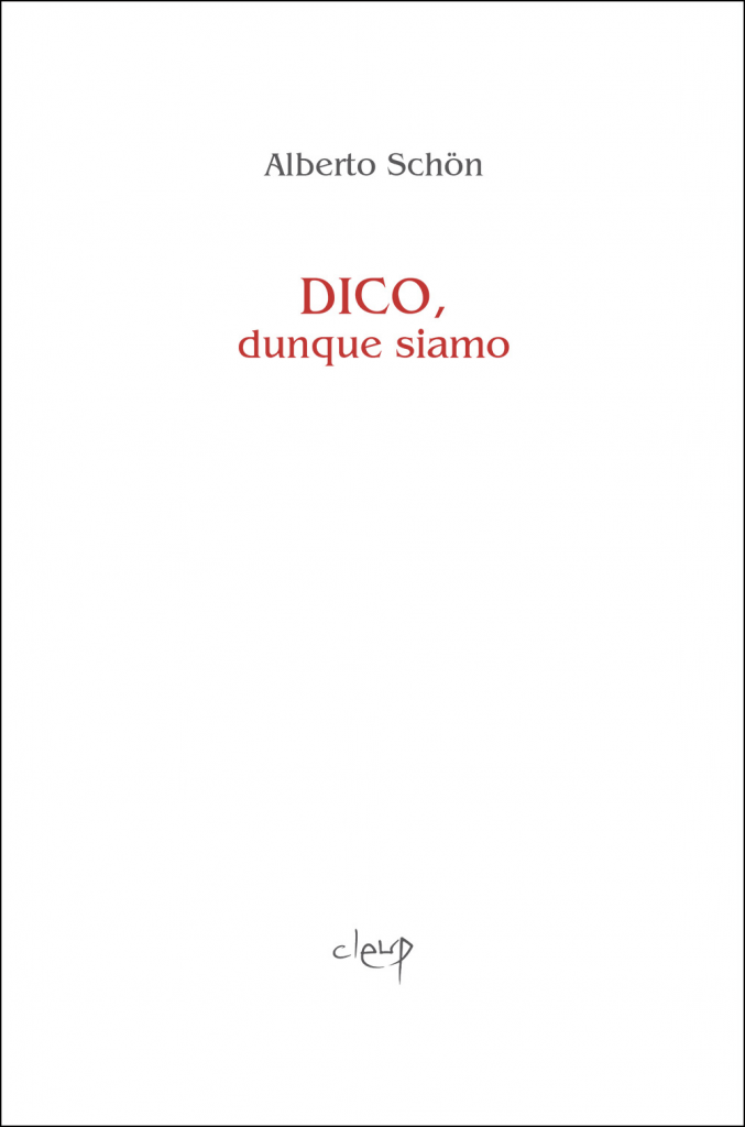 Copertina "Dico, dunque siamo" di Alberto Schön