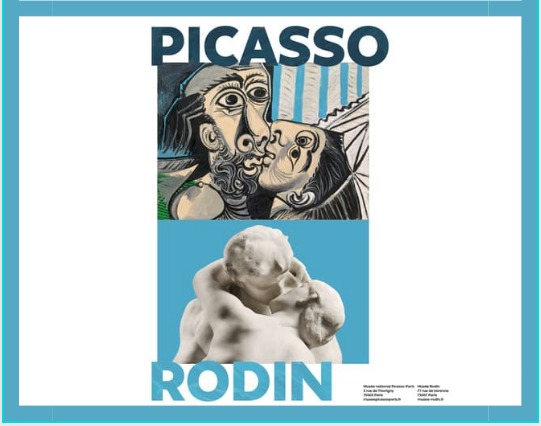 locandina mostra picasso rodin paris