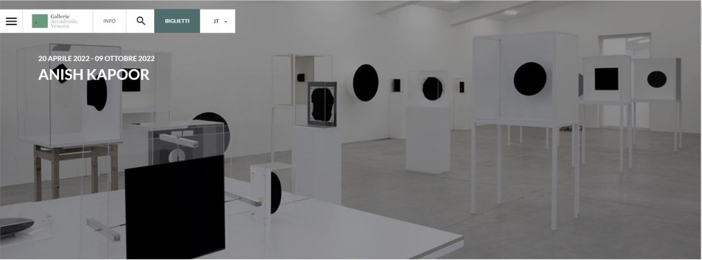 Anisk Kapoor - mostra Galleria accademia Venezia