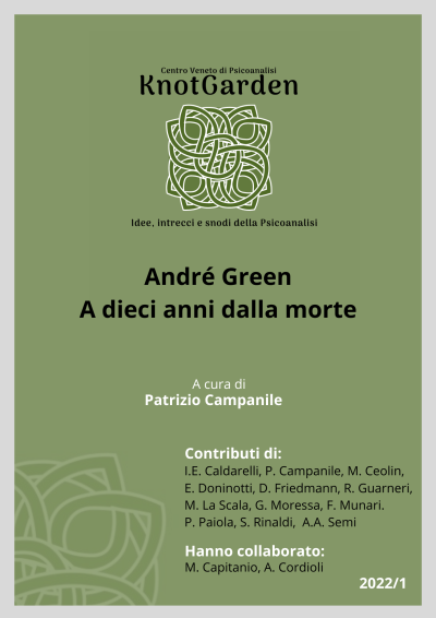 Copertina KnotGarden 22/1 Andrè Green