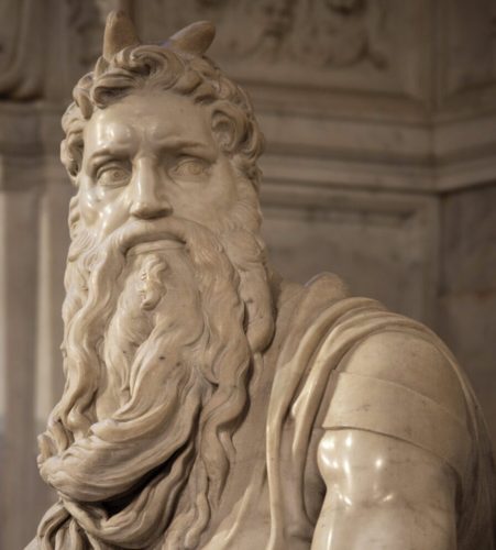 Mosè di Michelangelo Buonarroti. Dettaglio. San Pietro in Vincoli- Roma